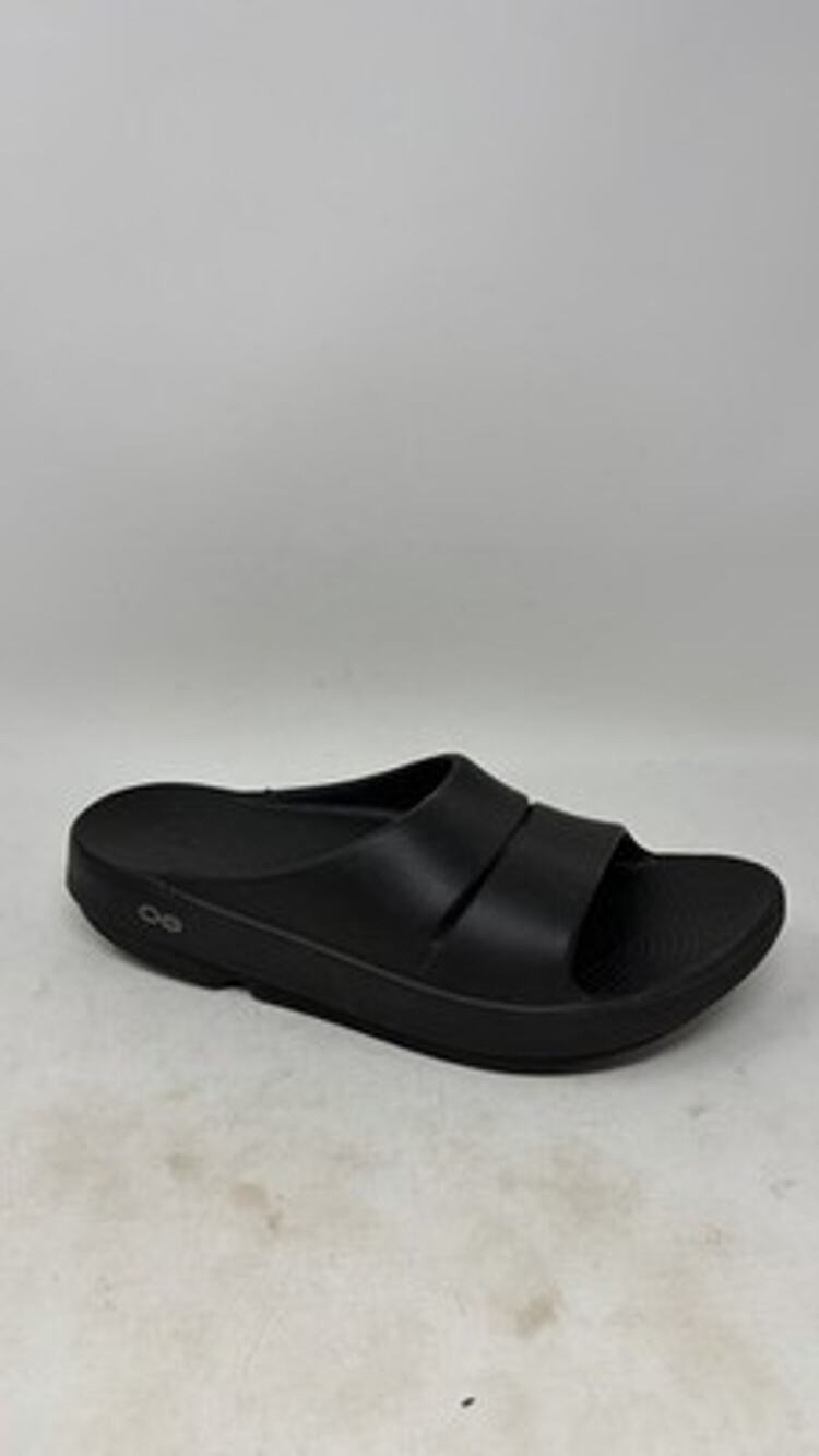 Oofos Women OOlala Recovery Slide Thong Sandal Black Size Women’s 9